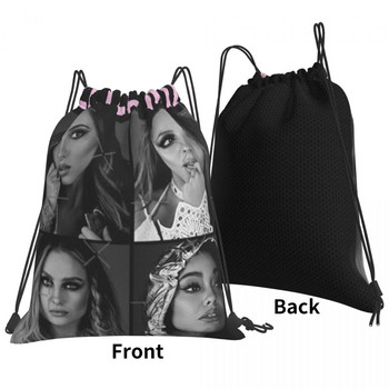 Little Mix Official Merch Print 3 τσάντες με κορδόνια Σακίδια πλάτης Τσάντα γυναικεία τσάντα Ανδρικά σακίδια πλάτης Προσαρμοσμένες τσάντες με λογότυπο