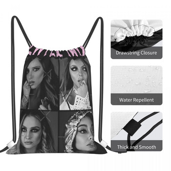 Little Mix Official Merch Print 3 τσάντες με κορδόνια Σακίδια πλάτης Τσάντα γυναικεία τσάντα Ανδρικά σακίδια πλάτης Προσαρμοσμένες τσάντες με λογότυπο