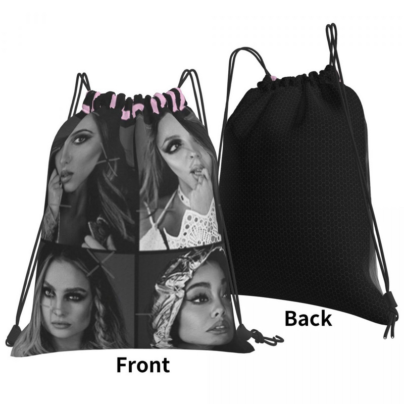 Oficiálna potlač s merchandise Little Mix, 3 tašky so sťahovacou šnúrkou, batohy, taška, dámska taška, pánske batohy, tašky na mieru s logom