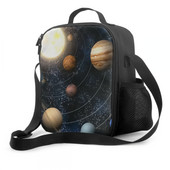 Planeti u Sunčevom sustavu Izolirana kutija za ručak Prijenosne torbe za ručak s podesivim remenom za rame Rashladna torba za višekratnu upotrebu