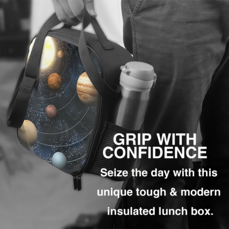 Planeti u Sunčevom sustavu Izolirana kutija za ručak Prijenosne torbe za ručak s podesivim remenom za rame Rashladna torba za višekratnu upotrebu