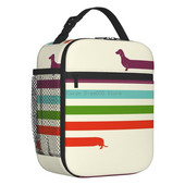 Long Dachshund Sausage Inolated Lunch Bags for Outdoor Picnic Badger Dog Lover Resuable Cooler Thermal Lunch Box Γυναικεία Παιδιά