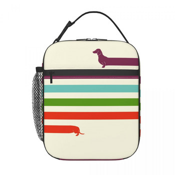 Long Dachshund Sausage Inolated Lunch Bags for Outdoor Picnic Badger Dog Lover Resuable Cooler Thermal Lunch Box Γυναικεία Παιδιά