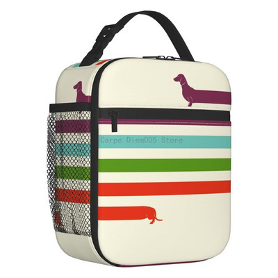 Long Dachshund Sausage Inolated Lunch Bags for Outdoor Picnic Badger Dog Lover Resuable Cooler Thermal Lunch Box Γυναικεία Παιδιά