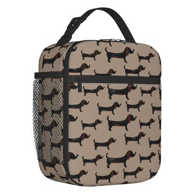 Long Dachshund Sausage Inolated Lunch Bags for Outdoor Picnic Badger Dog Lover Resuable Cooler Thermal Lunch Box Γυναικεία Παιδιά