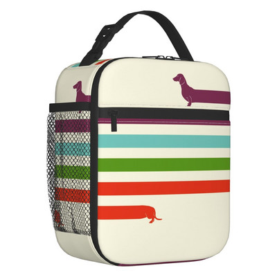 Long Dachshund Sausage Inolated Lunch Bags for Outdoor Picnic Badger Dog Lover Resuable Cooler Thermal Lunch Box Γυναικεία Παιδιά