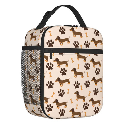 Long Dachshund Sausage Inolated Lunch Bags for Outdoor Picnic Badger Dog Lover Resuable Cooler Thermal Lunch Box Γυναικεία Παιδιά