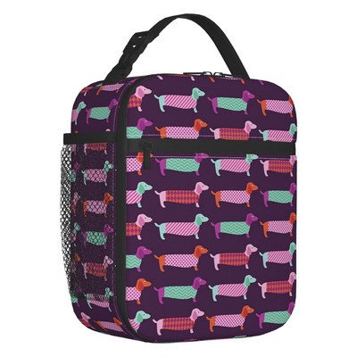 Long Dachshund Sausage Inolated Lunch Bags for Outdoor Picnic Badger Dog Lover Resuable Cooler Thermal Lunch Box Γυναικεία Παιδιά