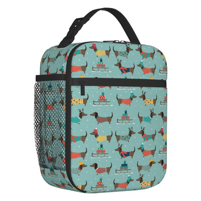 Long Dachshund Sausage Inolated Lunch Bags for Outdoor Picnic Badger Dog Lover Resuable Cooler Thermal Lunch Box Γυναικεία Παιδιά
