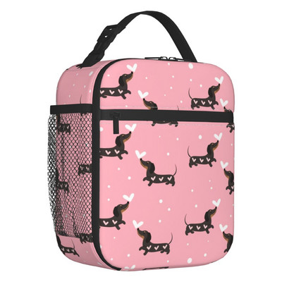 Long Dachshund Sausage Inolated Lunch Bags for Outdoor Picnic Badger Dog Lover Resuable Cooler Thermal Lunch Box Γυναικεία Παιδιά