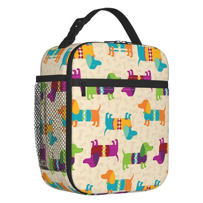 Long Dachshund Sausage Inolated Lunch Bags for Outdoor Picnic Badger Dog Lover Resuable Cooler Thermal Lunch Box Γυναικεία Παιδιά