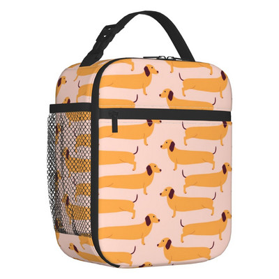 Long Dachshund Sausage Inolated Lunch Bags for Outdoor Picnic Badger Dog Lover Resuable Cooler Thermal Lunch Box Γυναικεία Παιδιά