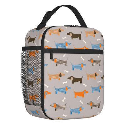 Long Dachshund Sausage Inolated Lunch Bags for Outdoor Picnic Badger Dog Lover Resuable Cooler Thermal Lunch Box Γυναικεία Παιδιά