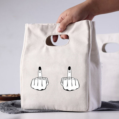 Fashion Print Insulation Θερμική τσάντα μεσημεριανού φαγητού για πικ-νικ Γυναικεία τσάντα μεσημεριανού φαγητού Γυναικείες Παιδικές ανδρικές τσάντες ψύξης οικολογικές πάνινες τσάντες