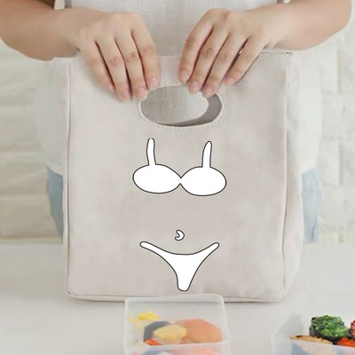 Fashion Print Insulation Θερμική τσάντα μεσημεριανού φαγητού για πικ-νικ Γυναικεία τσάντα μεσημεριανού φαγητού Γυναικείες Παιδικές ανδρικές τσάντες ψύξης οικολογικές πάνινες τσάντες