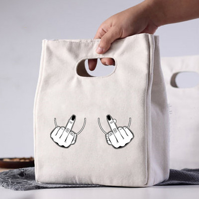 Fashion Print Insulation Θερμική τσάντα μεσημεριανού φαγητού για πικ-νικ Γυναικεία τσάντα μεσημεριανού φαγητού Γυναικείες Παιδικές ανδρικές τσάντες ψύξης οικολογικές πάνινες τσάντες