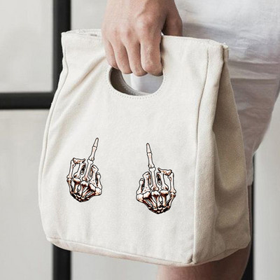 Fashion Print Insulation Θερμική τσάντα μεσημεριανού φαγητού για πικ-νικ Γυναικεία τσάντα μεσημεριανού φαγητού Γυναικείες Παιδικές ανδρικές τσάντες ψύξης οικολογικές πάνινες τσάντες