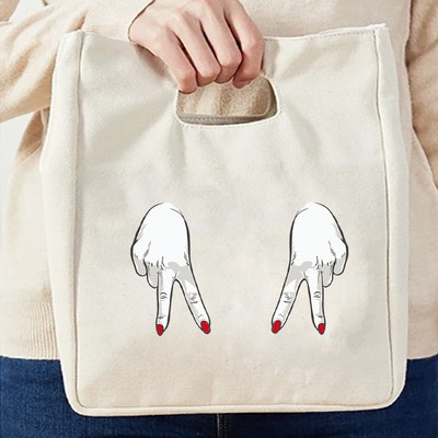 Fashion Print Insulation Θερμική τσάντα μεσημεριανού φαγητού για πικ-νικ Γυναικεία τσάντα μεσημεριανού φαγητού Γυναικείες Παιδικές ανδρικές τσάντες ψύξης οικολογικές πάνινες τσάντες