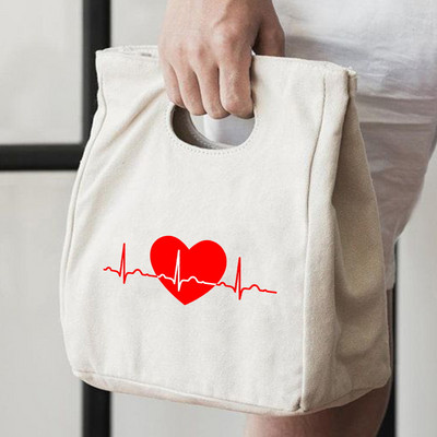 Fashion Print Insulation Θερμική τσάντα μεσημεριανού φαγητού για πικ-νικ Γυναικεία τσάντα μεσημεριανού φαγητού Γυναικείες Παιδικές ανδρικές τσάντες ψύξης οικολογικές πάνινες τσάντες