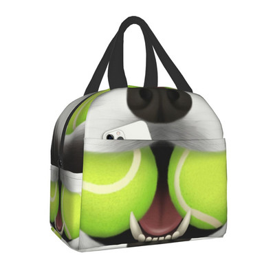 Uzorak slatkog šteneta čivave, izolirana torba za ručak za žene, ljubitelje pasa, prijenosni hladnjak, termalna kutija za bento, kampiranje, putovanja