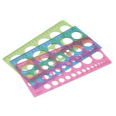 1 gab. Plastmasas veidņu lineāls studentiem taisnstūra formas liela apļa veidnes lineāls Studentu skolas kancelejas piederumu piederumi