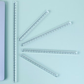 Átlátszó műanyag vonalzó 0-30 cm-es egyenes vonalzó művészeknek tervezőknek, építészmérnök hallgatóknak, tanároknak