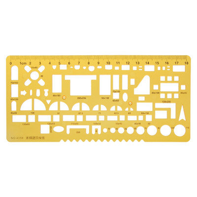 K Ρητίνη Κύκλοι Τετράγωνα Τρίγωνο Γεωμετρικό πρότυπο χάρακα Στένσιλ Εργαλείο μέτρησης Whosale&DropShip