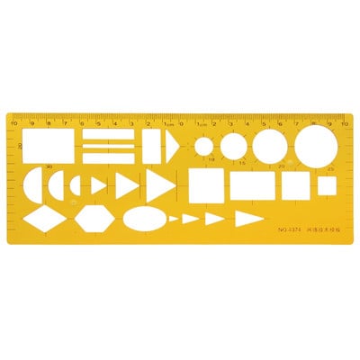 K Ρητίνη Κύκλοι Τετράγωνα Τρίγωνο Γεωμετρικό πρότυπο χάρακα Στένσιλ Εργαλείο μέτρησης Whosale&DropShip