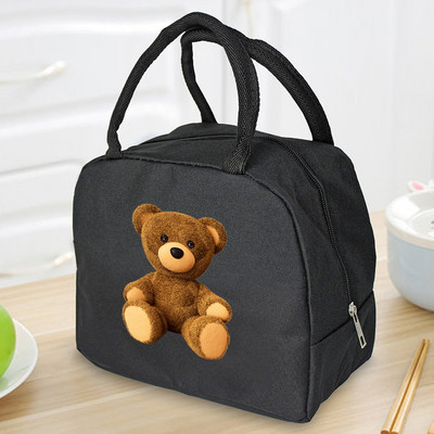 Geanta de prânz Geanta Geanta Cutie portabilă izolată Pânză Container termic pentru mâncare rece Picnic școlar Bărbați Femei Copii Cutie pentru cină de călătorie