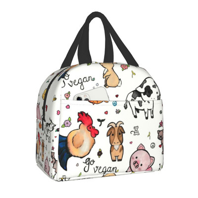 Προσαρμοσμένη Cute Otters Lunch Bag Γυναικεία Cooler Ζεστά μονωμένα κουτιά γεύματος για το Παιδικό Σχολείο