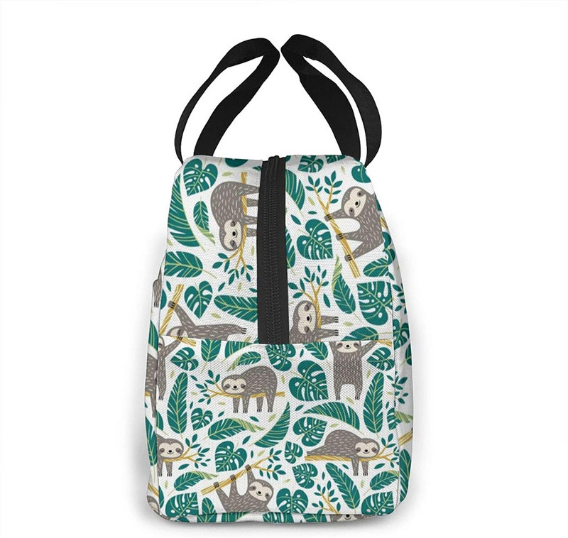 Termalna torba za ručak bez šava u obliku crtanog ljenjivca za žene Izolirana kutija za ručak Rashladna torba za višekratnu upotrebu za posao, piknik, putovanja