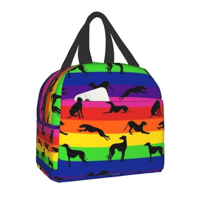 Sighthound Flower Love Termiškai izoliuoti pietų krepšiai Moterims Kurtas Vipetas Nešiojami Pietūs Kelioninė maisto dėžutė