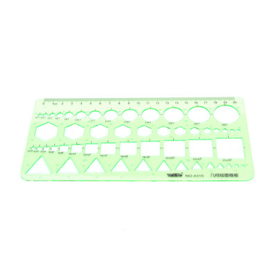 1 buc. Cercuri din plastic cu forme multiple, pătrate, pictură geometrică, șablon de desen, riglă pentru papetărie școală pentru studenți, rechizite de birou