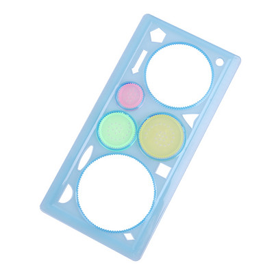 1 buc. Cercuri din plastic cu forme multiple, pătrate, pictură geometrică, șablon de desen, riglă pentru papetărie școală pentru studenți, rechizite de birou