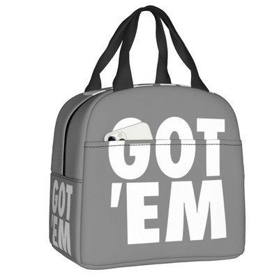 Got Em Insulated τσάντα μεσημεριανού γεύματος για γυναίκες Παιδικά στεγανό ψυγείο Θερμικό μεσημεριανό κουτί γραφείο εργασίας Σχολείο πικ-νικ Φαγητό Bento Box