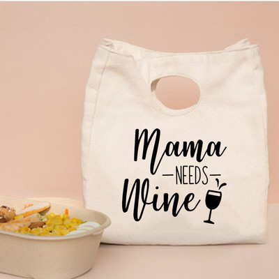Mama Life Potlač Obedár Taška pre deti Prenosná obedárová taška Tepelne izolovaná obedárová taška Chladiaca taška Bento Obed