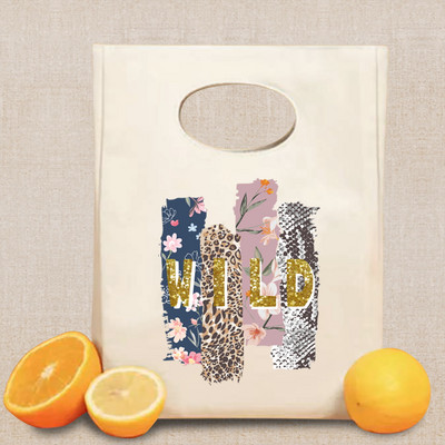 Izolirana torba za ručak za uniseks hladnjak Termalna torba Prijenosna kutija za ručak Ice Pack Torbica Wild Printed Food Picnic Storage Bento torbica