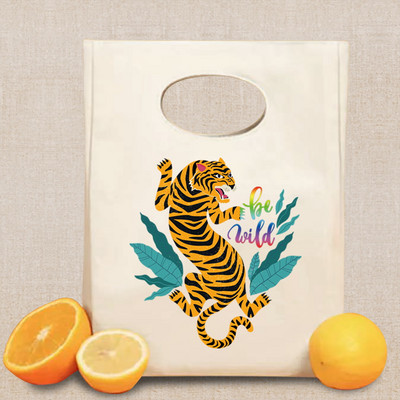 Izolirana torba za ručak za uniseks hladnjak Termalna torba Prijenosna kutija za ručak Ice Pack Torbica Wild Printed Food Picnic Storage Bento torbica