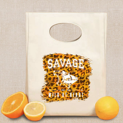 Izolirana torba za ručak za uniseks hladnjak Termalna torba Prijenosna kutija za ručak Ice Pack Torbica Wild Printed Food Picnic Storage Bento torbica