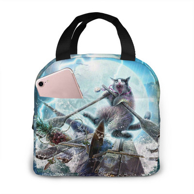 Naljakas kassilõuend kaasaskantav jahutuskott Mood soojusisolatsiooniga toidukotid Toidupikniku lõunakarbi kott meestele, naistele, lastele