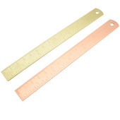 Ravno ravnalo od mesinga i crvenog bakra od 15 cm za uredske školske tiskanice Metalne slike za crtanje Mjerni alati Oznaka