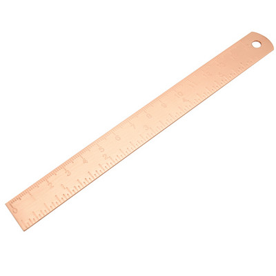 Ravno ravnalo od mesinga i crvenog bakra od 15 cm za uredske školske tiskanice Metalne slike za crtanje Mjerni alati Oznaka