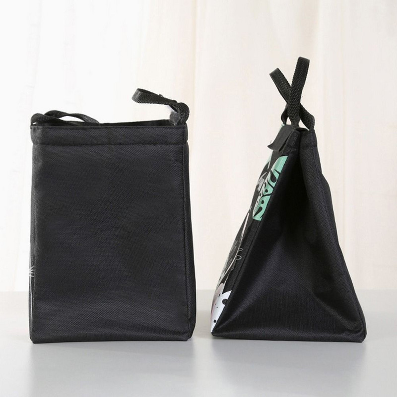 Slatka crtana mačka, dijete, student, putna torba za pohranu, hladnjak, torba za ručak, izolirana termo torba, organizator doručka, kutija za ručak