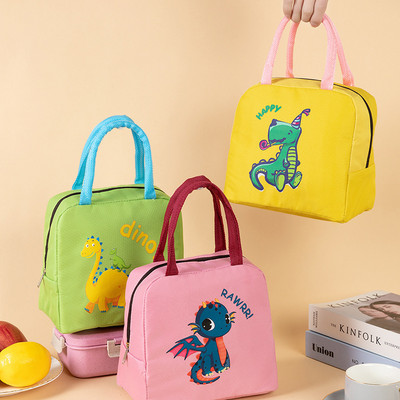 Cute Cartoon Insolated Thermal Lunch Bag Box Bag for Children Student Portable Cooler Bags Pouch Bento Container Lonchera New
