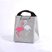 YUECIMIE Flamingo Tote Thermal Bag Μαύρη αδιάβροχη Oxford Beach Lunch Bag Food Picnic Bolsa Termica Γυναικείες ανδρικές τσάντες ψυγείου Νέα