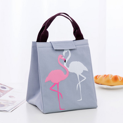 YUECIMIE Flamingo Tote Thermal Bag Μαύρη αδιάβροχη Oxford Beach Lunch Bag Food Picnic Bolsa Termica Γυναικείες ανδρικές τσάντες ψυγείου Νέα