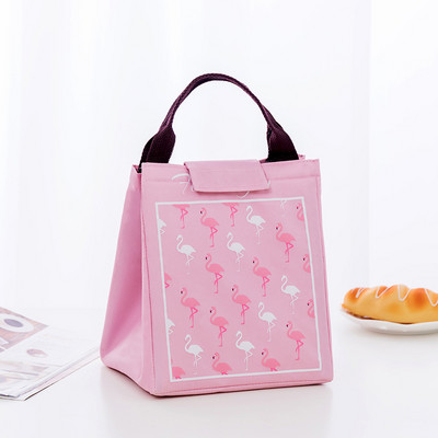 YUECIMIE Flamingo Tote Thermal Bag Μαύρη αδιάβροχη Oxford Beach Lunch Bag Food Picnic Bolsa Termica Γυναικείες ανδρικές τσάντες ψυγείου Νέα