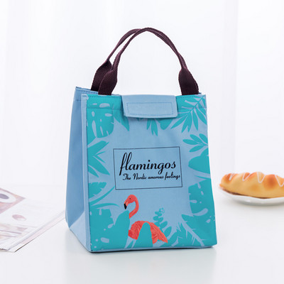 YUECIMIE Flamingo Tote Thermal Bag Μαύρη αδιάβροχη Oxford Beach Lunch Bag Food Picnic Bolsa Termica Γυναικείες ανδρικές τσάντες ψυγείου Νέα