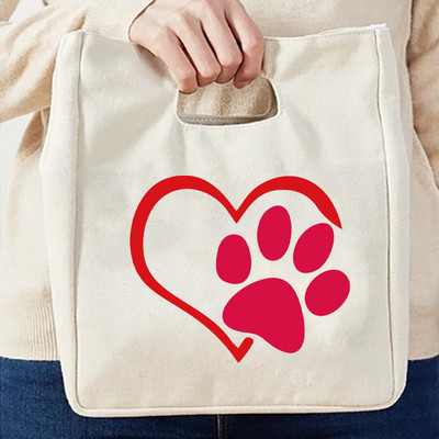 Modes zīmols Print Tote Izolācijas pusdienu soma Mājīga ceļojumu pārnēsājama liela ietilpība termiskā pusdienu soma Rokassomas Ikdienas audekla somas