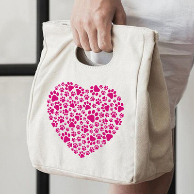 Modes zīmols Print Tote Izolācijas pusdienu soma Mājīga ceļojumu pārnēsājama liela ietilpība termiskā pusdienu soma Rokassomas Ikdienas audekla somas